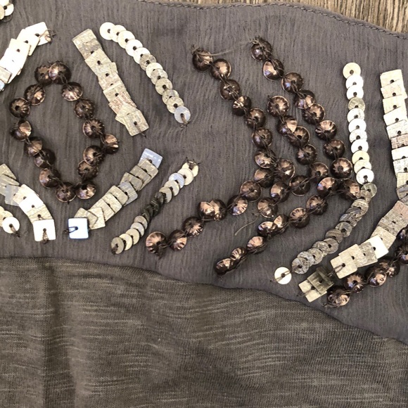 NWOT Ecote Beaded Racer Back Tank - Picture 4 of 5